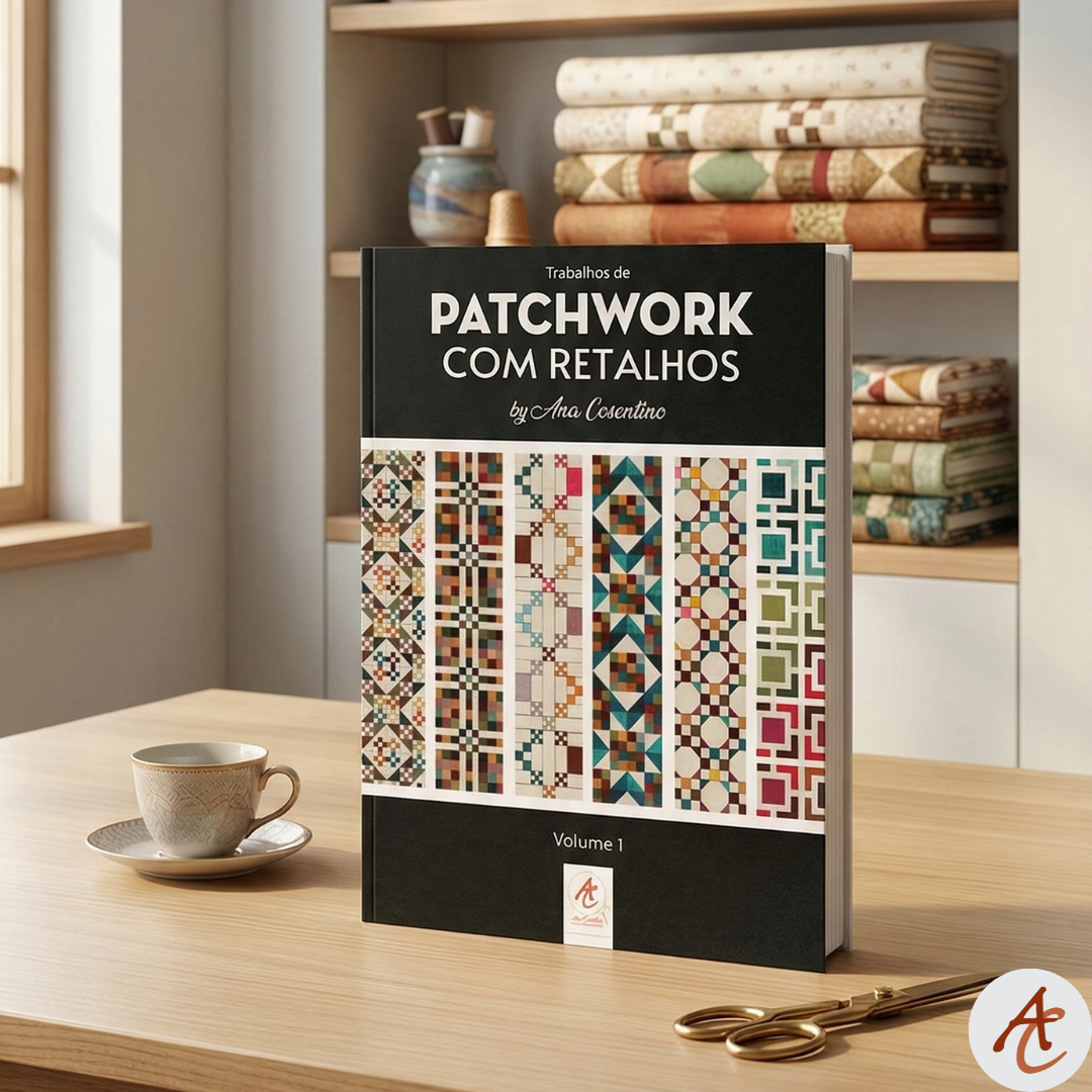 「ねっこ」apolina additions patchwork Livro Patchwork Com Retalhos - Ana Cosentino